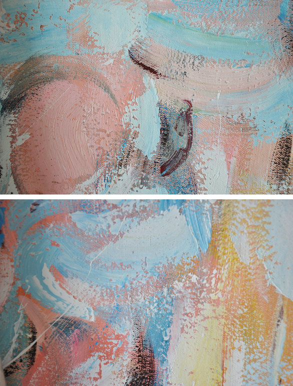 Extra Large Acrylic Painting On Canvas,Oversized Horizontal Contemporary Art,Living Room Wall Art,Blue,Pink,White,Black,Brown.etc